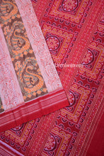 Load image into Gallery viewer, floral design light color sambalpuricotton saree
