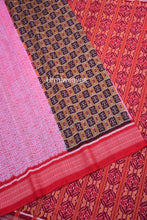 Load image into Gallery viewer, pink color sambalpuri cotton saree
