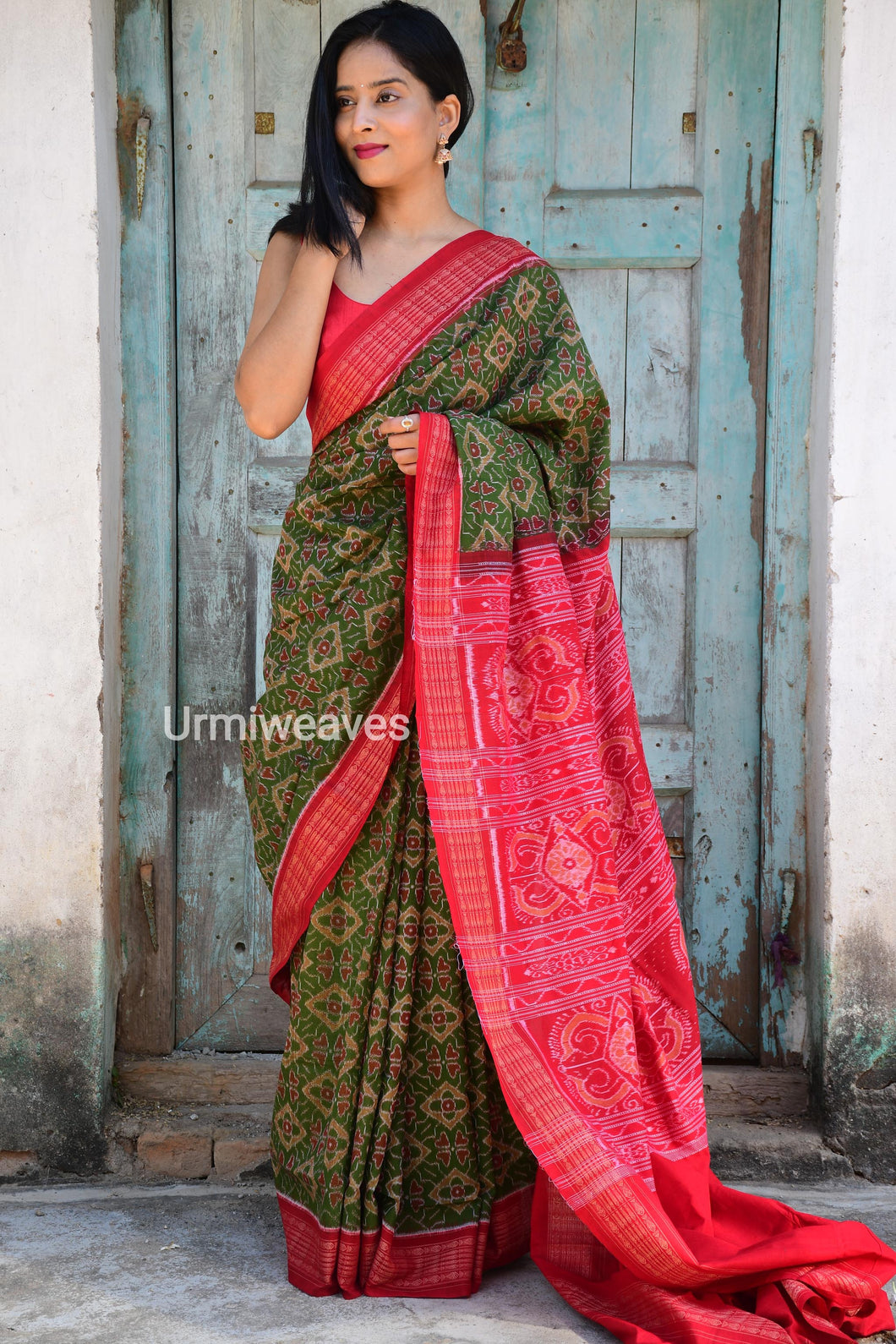occassional wear sambalpuri cotton saree