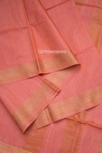 Load image into Gallery viewer, MY PEACH MY STYLE : Exclusive Finest Tussar Silk Saree
